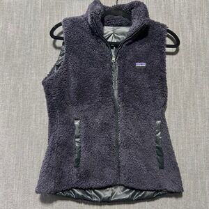 Patagonia Los Gatos Fleece Vest Womens Medium Purple Full Zip High Pile 25216